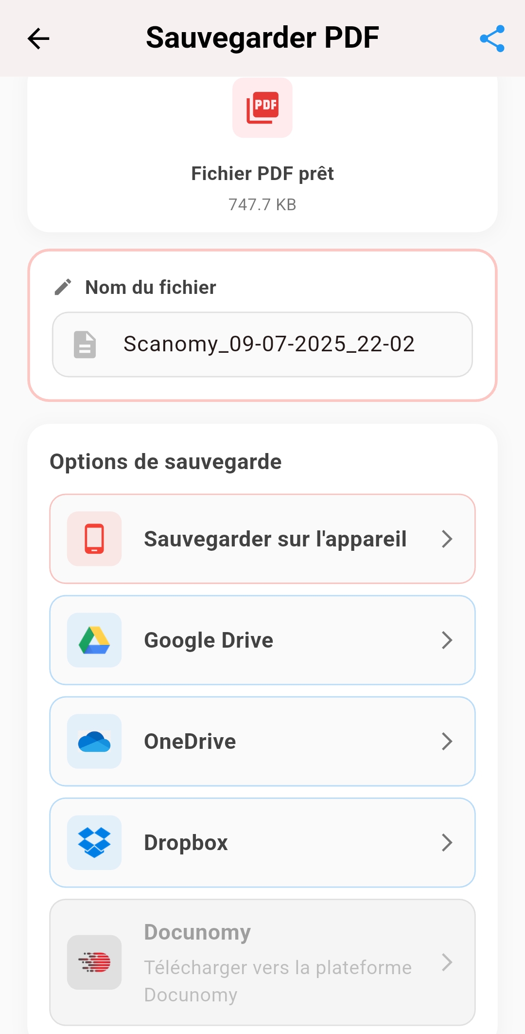 Capture d'écran de l'application 4